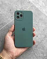 Силиконовый чехол на iPhone 11 Pro Max с квадратными бортами Square Side Pine Green - 13