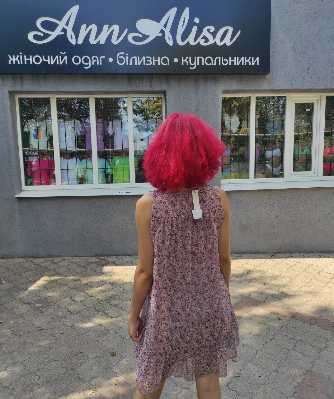 Женское платье, шифон, короткое, Natalya Viladi, розовое - фото 4 - id-p1930059925