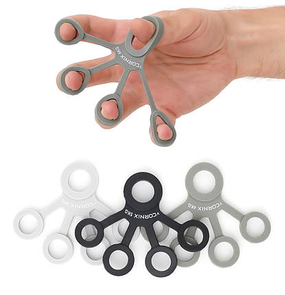 Набір еспандерів для пальців і пензлі Cornix 3-5 кг XR-0219 Poland, фото 1