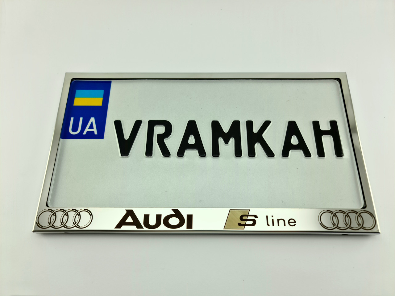 Номерна рамка для авто Audi S-line, рамка під американський номер