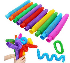 Трубка антистрес маленька 15 см, різні кольори, 1212