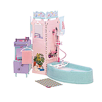 Ванна кімната для ляльок Барбі стійка з аксесуарами