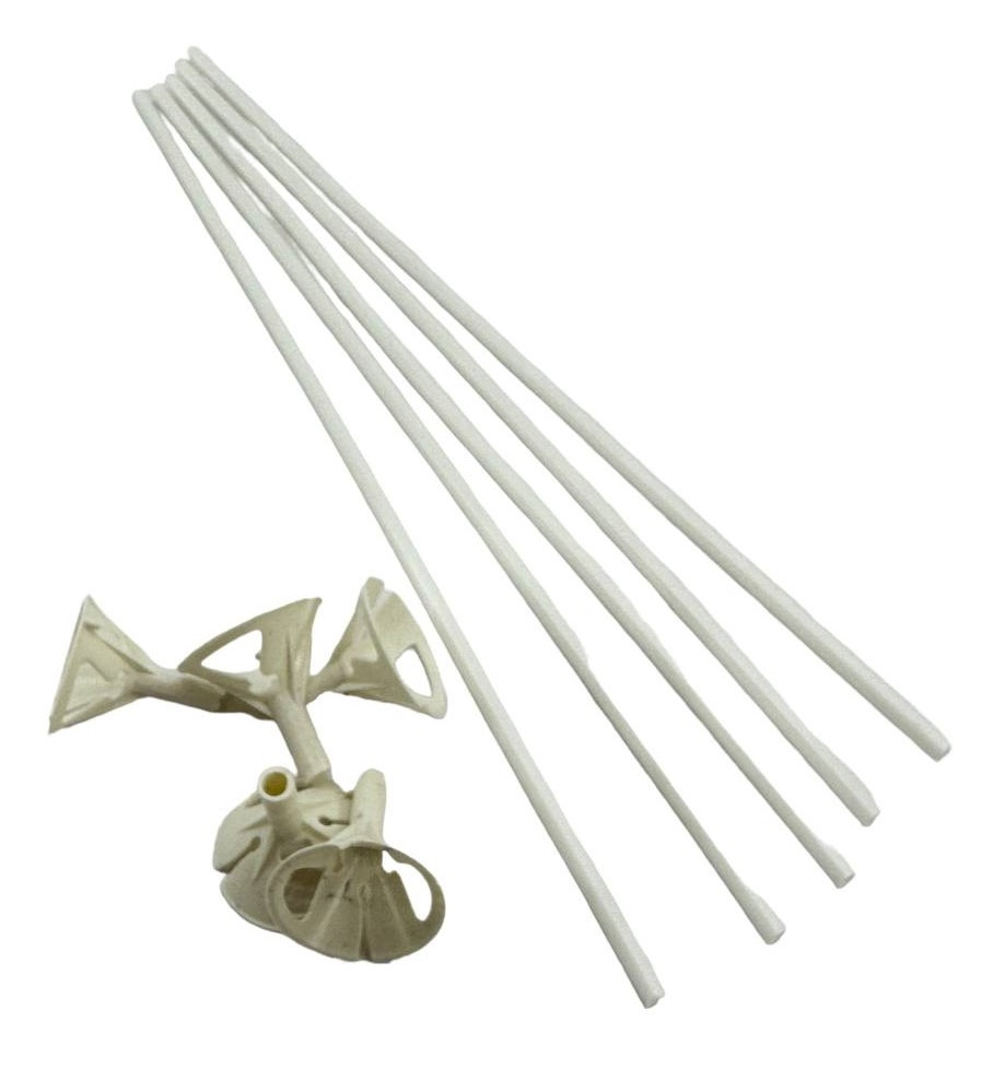 Палички + затискачі білі 5  шт