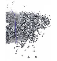 Пенопластові кульки срібні 500 мл