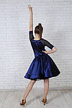 Сукня рейтингова Atelier,сатин вельвет NAVY Модель №012, фото 2