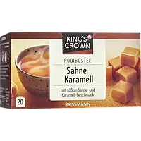 Чай ройбуш зі смаком вершків і карамелі KING'S CROWN