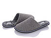 Тапочки домашні чоловічі закритий носок сірі на овчині теплі тм "PaGo" прошита підошва, фото 2