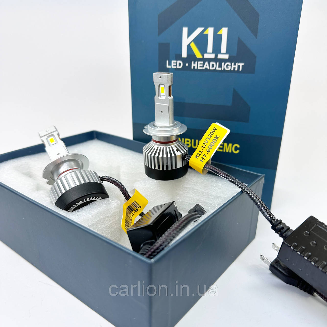 LED Can H7 Світлодіодна лампа K11 CANBUS 60 W 15000LM PREMIUM