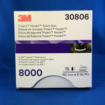 Абразивний полірувальний круг ∅ 150 мм, P8000 - 3M 30806 Trizact 443 SA Hookit, фото 5