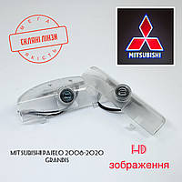 Логотип підсвітка дверей Lazer door logo light MITSUBISHI Линза скло HD забраження, PREMIUM