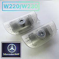 Логотип підсвітка дверей штатні Mercedes-Bens BENZ SL W230 W220