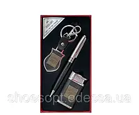 Подарочный мужской набор Jack Daniels 3пр: ручка, брелок, зажигалка