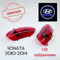 Логотип подсветка двери Хюндай Lazer door logo light Hyundai Линза стекло HD изображение, PREMIUM