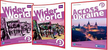 Wider World 3 Student's Book + Workbook + Across Ukraine (комплект)