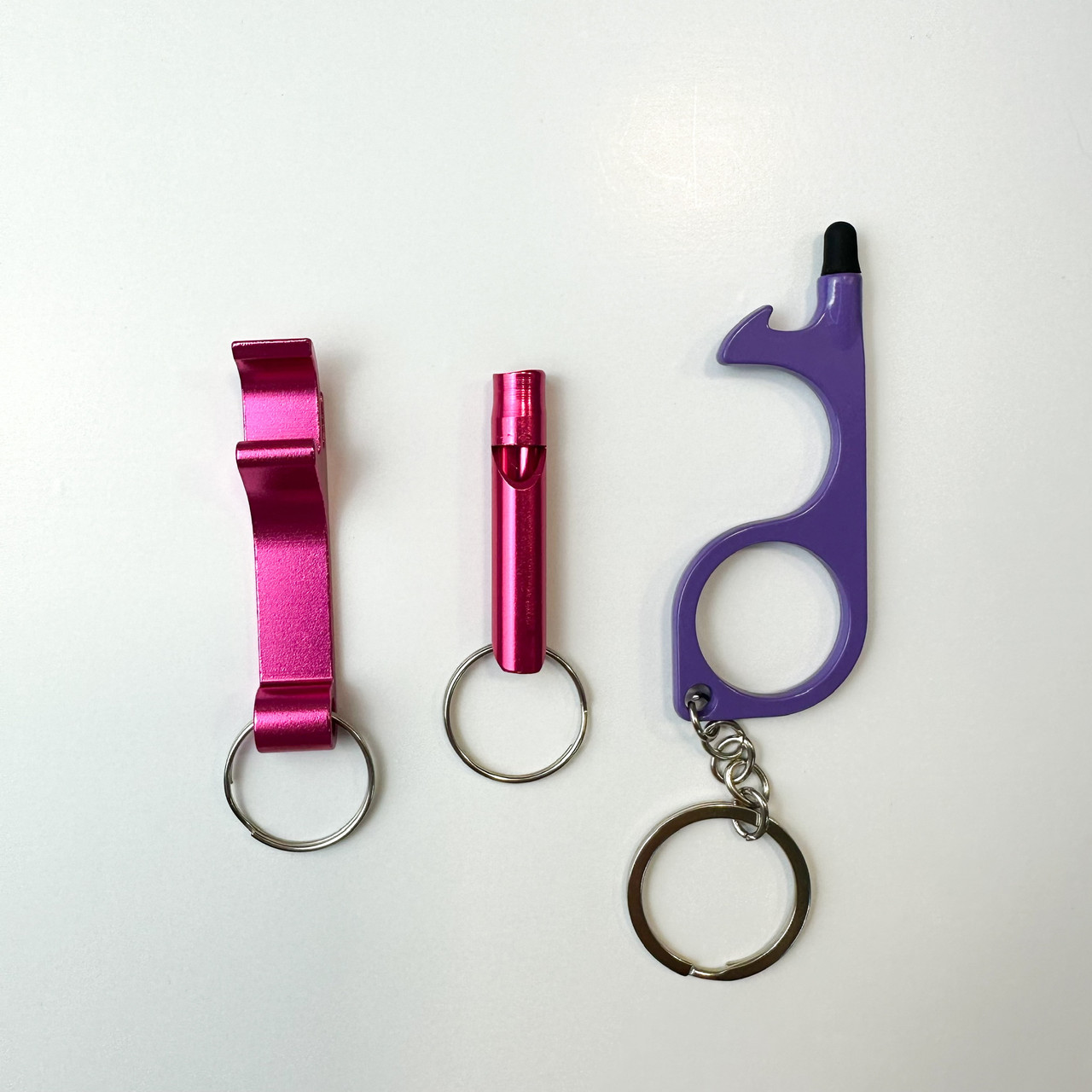Женская личная безопасность набор S цвет розовый | набор брелоков для самообороны | цепочка для ключей - фото 3 - id-p1930141317