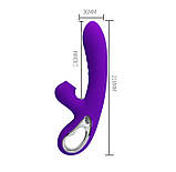 Вибратор Pretty Love Jersey Clitoral Massager Purple, фото 5