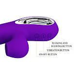 Вибратор Pretty Love Jersey Clitoral Massager Purple, фото 4