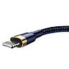 Кабель зарядный Baseus Cafule USB to Lightning QC3.0 1.5A Blue/Gold 2 м (CALKLF-CV3), фото 4