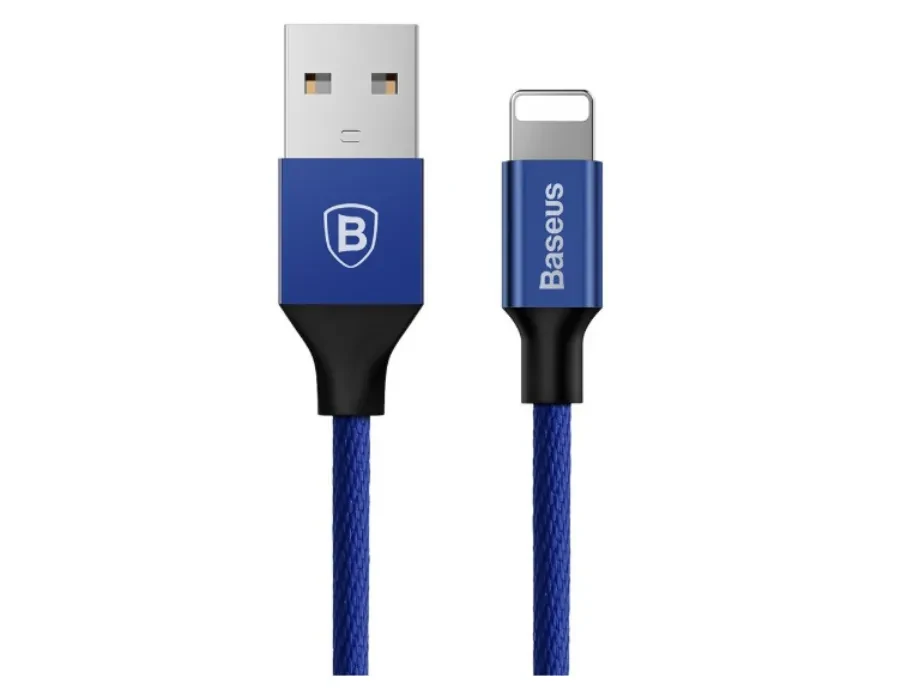 Кабель зарядний Baseus Yiven USB to Lightning у тканинному обплетенні 1.2 м Navy Blue (CALYW-13)