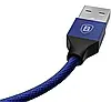 Кабель зарядний Baseus Yiven USB to Lightning у тканинному обплетенні 1.2 м Navy Blue (CALYW-13), фото 3