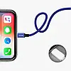 Кабель зарядний Baseus Yiven USB to Lightning у тканинному обплетенні 1.2 м Navy Blue (CALYW-13), фото 4