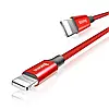 Кабель зарядний Baseus Yiven USB to Lightning у тканинному обплетенні 1.8 м Red (CALYW-A09), фото 6