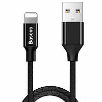 Кабель зарядный Baseus Yiven USB to Lightning в тканевой оплетке 1.8 м Black (CALYW-A01)