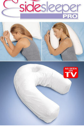 Ортопедична подушка для сну Side Sleeper Pro з отвором для вуха, фото 1
