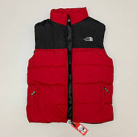 Жилетка стеганая мужская The North Face red/black