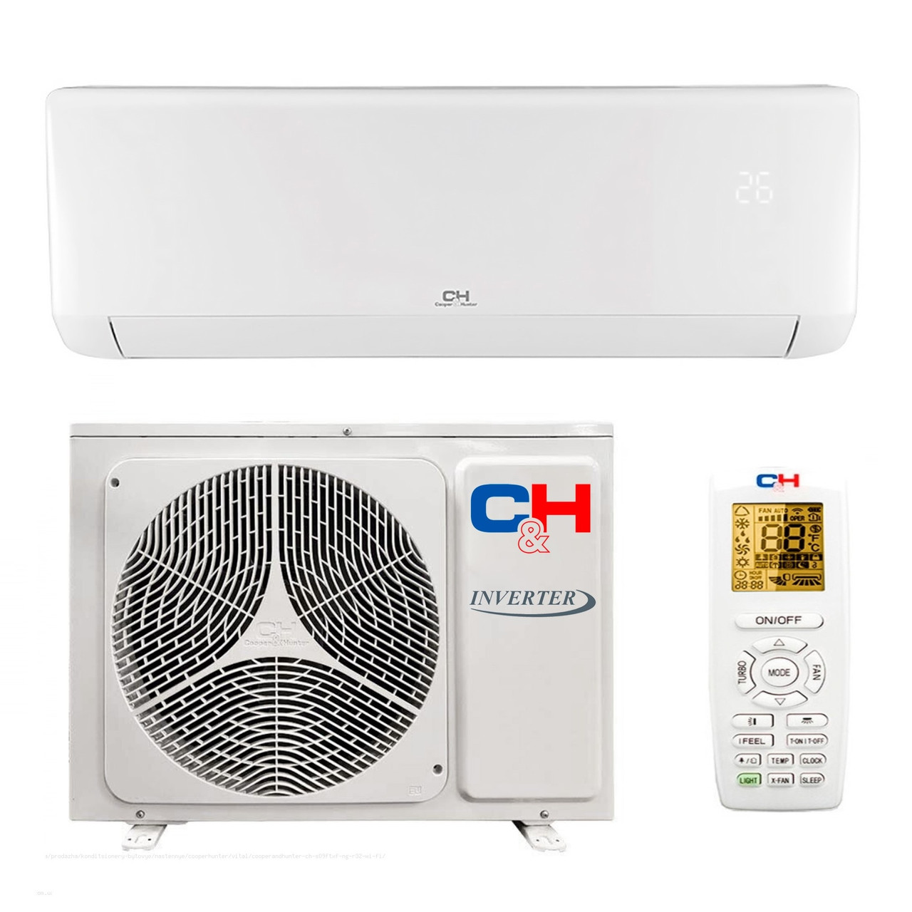 Кондиціонер Cooper&Hunter CH-S12FTXF-NG Wi-Fi  до 35м2, -15°C/+48°C, INVERTER, R-32