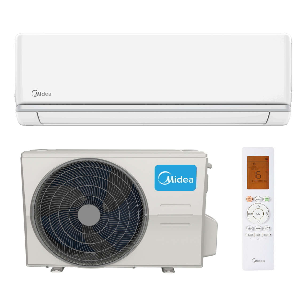 Кондиціонер Midea MSAG-24HRFN8-I/MSAG-24HRFN8 площа охолодження 70м2, A++. R32, -25°С/+50°С