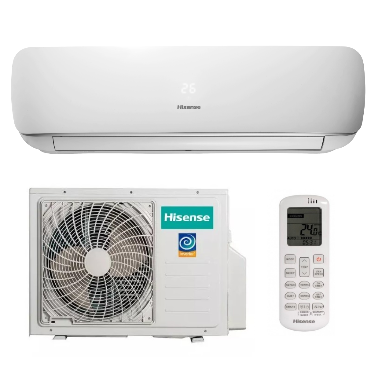 Кондиціонер Hisense TG50VE0E 50м2, -20°C/48°C, R32