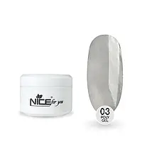 Полігель Poly gel Crystal Clear Nice for you Прозорий 15 г