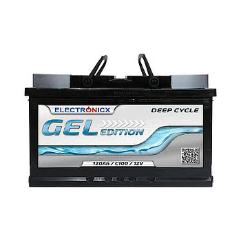 Гелевий акумулятор Electronicx 120ah 12v для ДБЖ (12В, 120А/год)