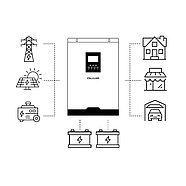 ДБЖ 3200Вт/12В Інвертор  з функцією зарядки OLMO ENERGY PRO PRO 3200-24W, фото 8