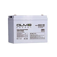 Гелевий акумулятор ємність 100 а/год 12 В (12V-100AH) OLMO OEG12-100 для ДБЖ та інверторів., фото 3