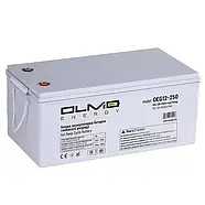 Гелевий акумулятор ємність 200 а/год 12 В (12V-200AH) OLMO OEG12-200 для ДБЖ та інверторів., фото 3