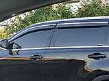 Дефлектори вікон із хром молдингом, вітровики Toyota Highlander 2014-2020, фото 6