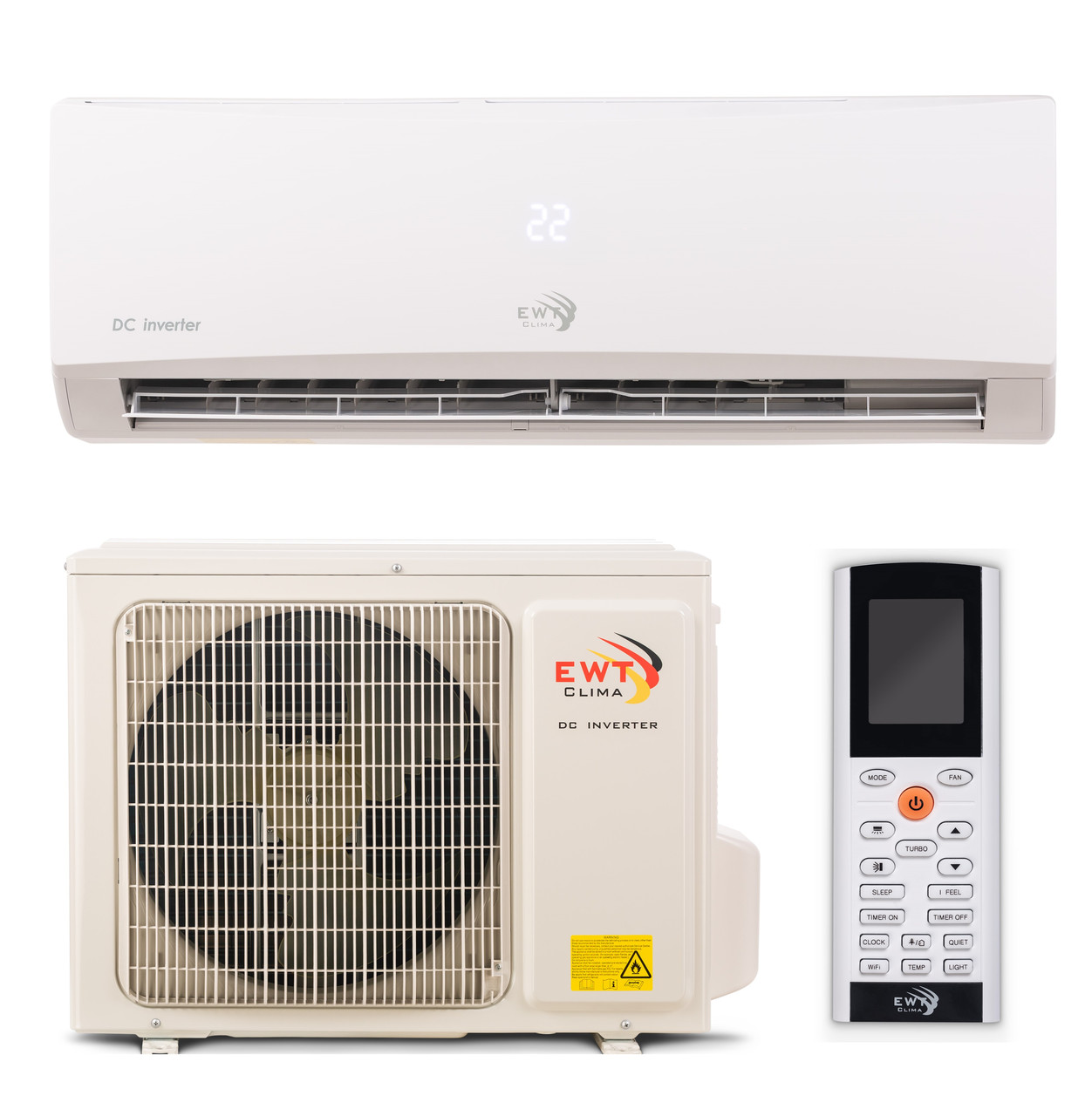Кондиціонер EWT S-120GDP-HRFN1 PASSAT NEW , 35м2, A++. R32, -25°С/+48°С, Wi-Fi