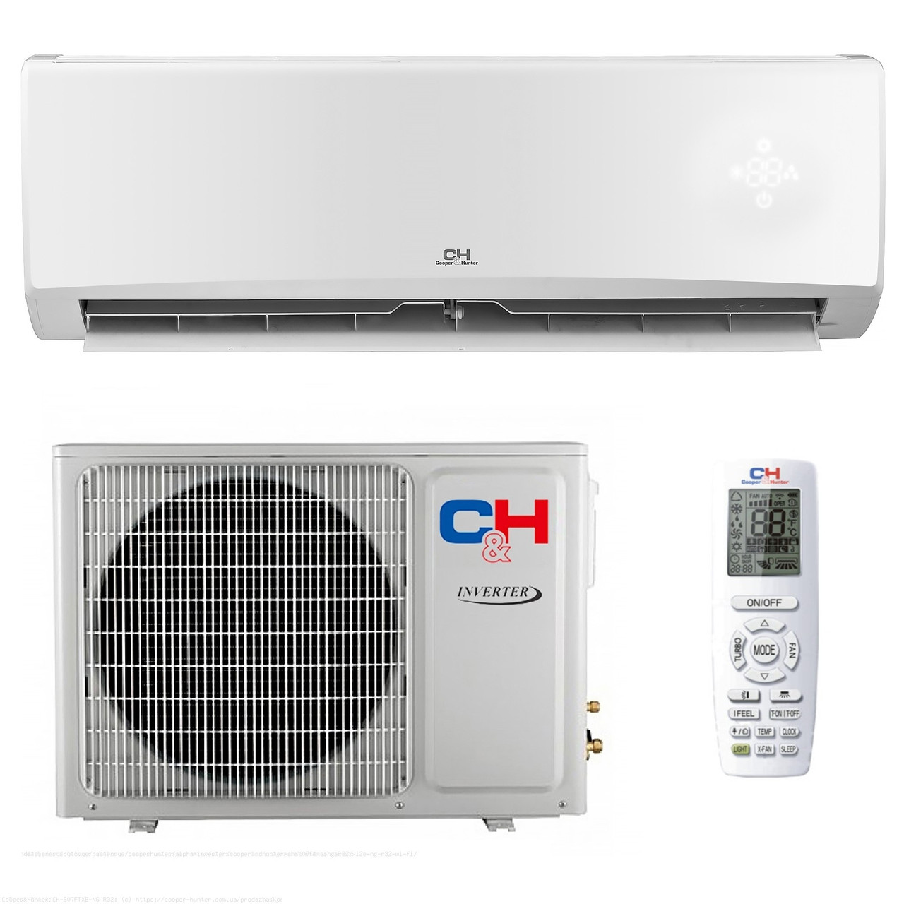 Кондиціонер Cooper&Hunter CH-S12FTXE-NG WI-FI (35м², А++, Фреон R32, - 15°C)