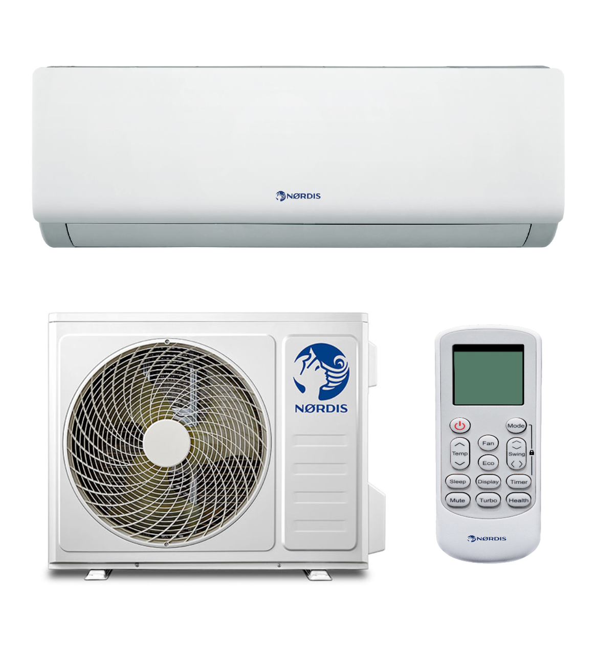 Кондиціонер NORDIS NDI-S12TC1/NDO-S12TC2 серія SIRIUS (35м2, -15°С/+43°С, R410, inverter, А++)