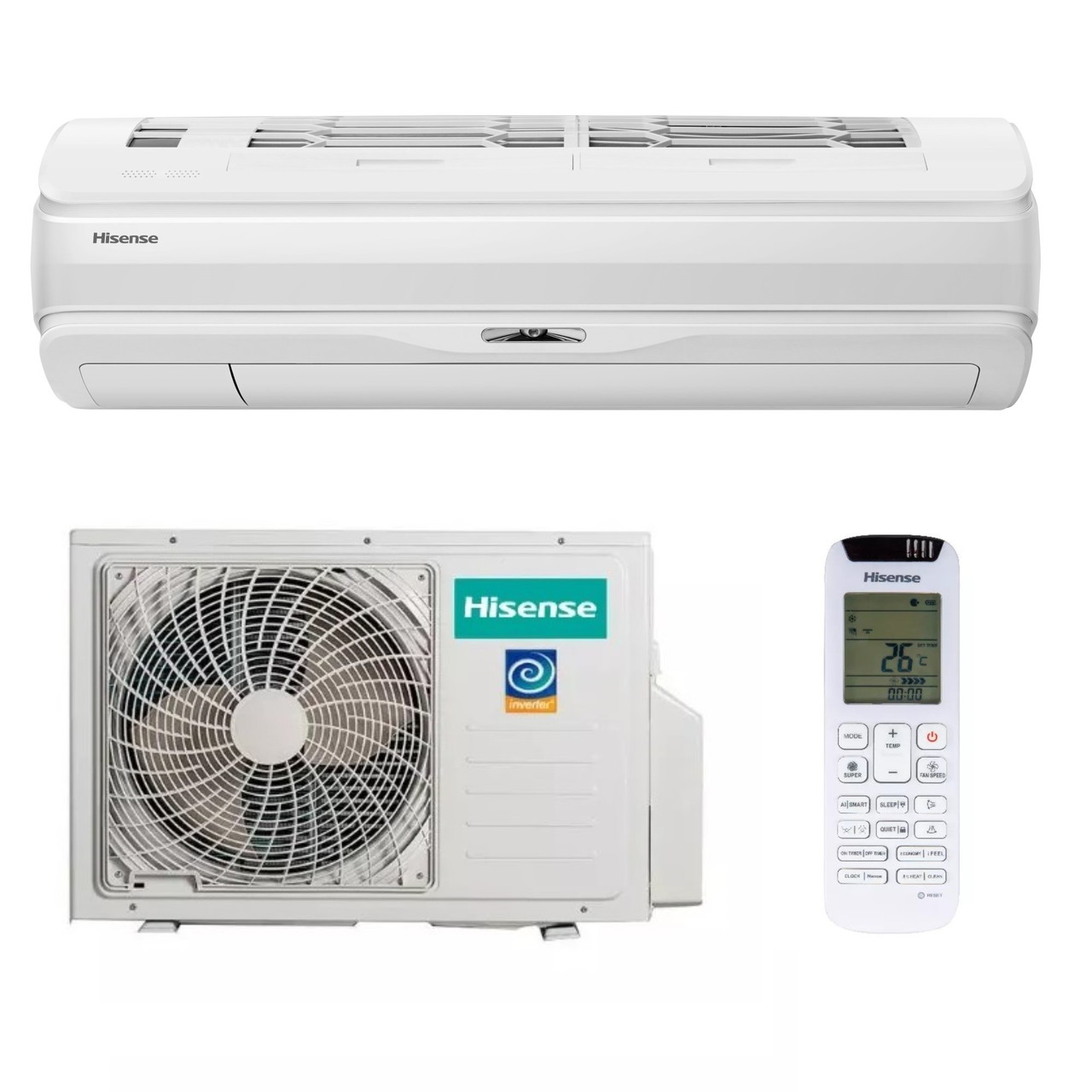 Кондиціонер Hisense QD25XU0A (Wi-Fi)  25м2, -25°C/48°C, R32, A+++, фото 1
