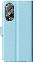 Чехол книжка Lichee для OPPO A98 5G голубой, фото 4