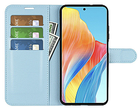Чехол книжка Lichee для OPPO A98 5G голубой, фото 6
