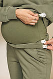 Спортивні штани для вагітних BERIT оливкові, фото 4