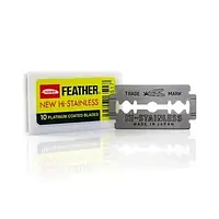 Леза для безпечної бритви Feather New Hi-Stainless (10 лез)