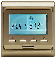 Терморегулятор програмований In-Therm Е51 для теплої підлоги ( GOLD )