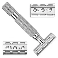 Станок для бритья Т-образный Rockwell 6C Double Edge Safety Razor White Chrome