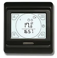 Терморегулятор сенсорний програмований In-Therm Е91 для теплої підлоги ( Чорний мат)