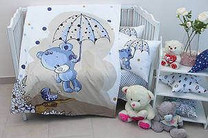 Дитячий комплект в ліжечко Umbrella blue